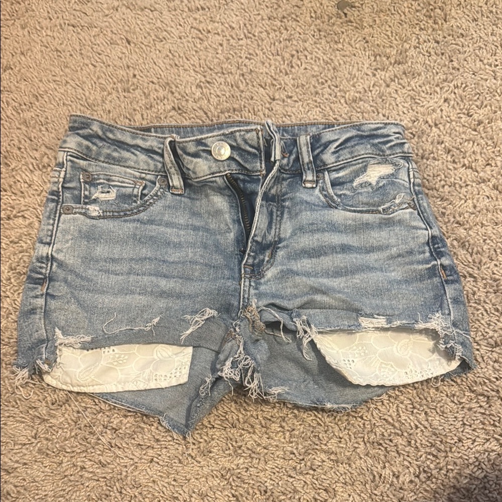 Distressed Denim Women's Shorts